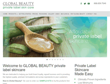 Tablet Screenshot of globalbeauty.net